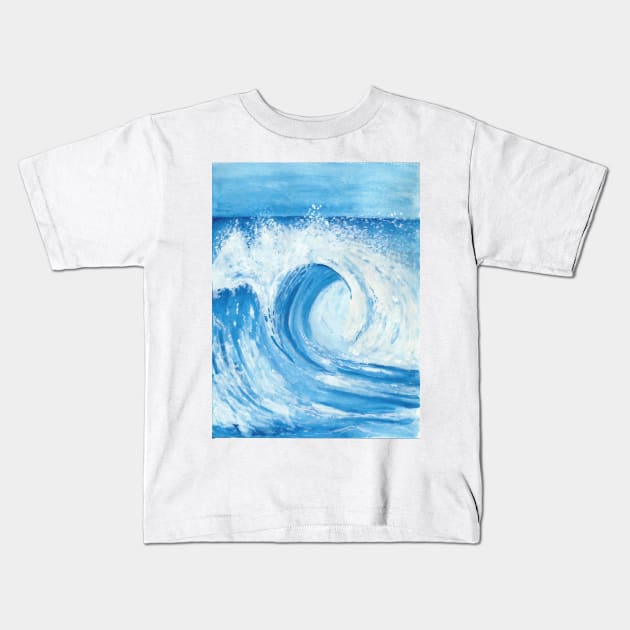 Life is a Wave Kids T-Shirt by Artbynikitachawda